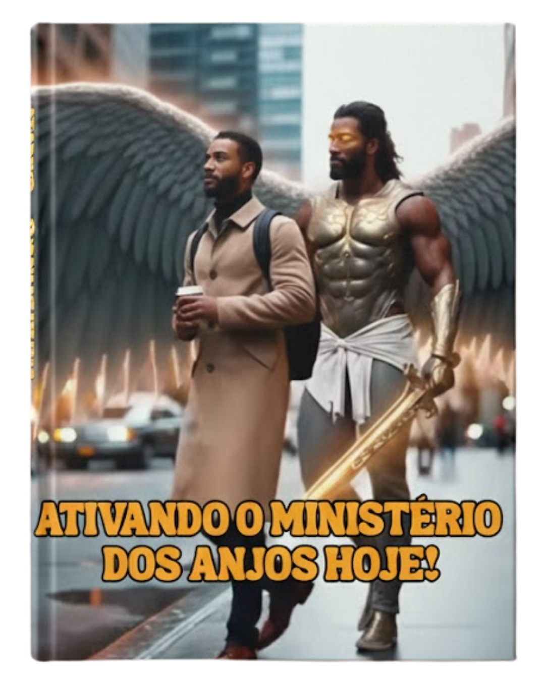 Mockup do livro Ativando o Ministério dos Anjos Hoje